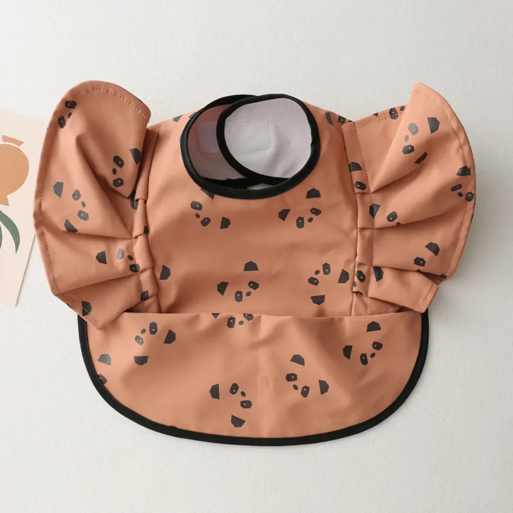 INS Nordic Style Baby Bibs Waterproof Short Sleeve