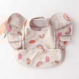 INS Nordic Style Baby Bibs Waterproof Short Sleeve