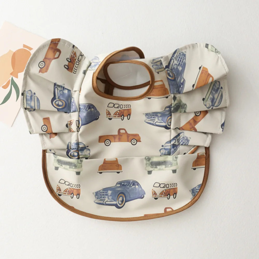INS Nordic Style Baby Bibs Waterproof Short Sleeve
