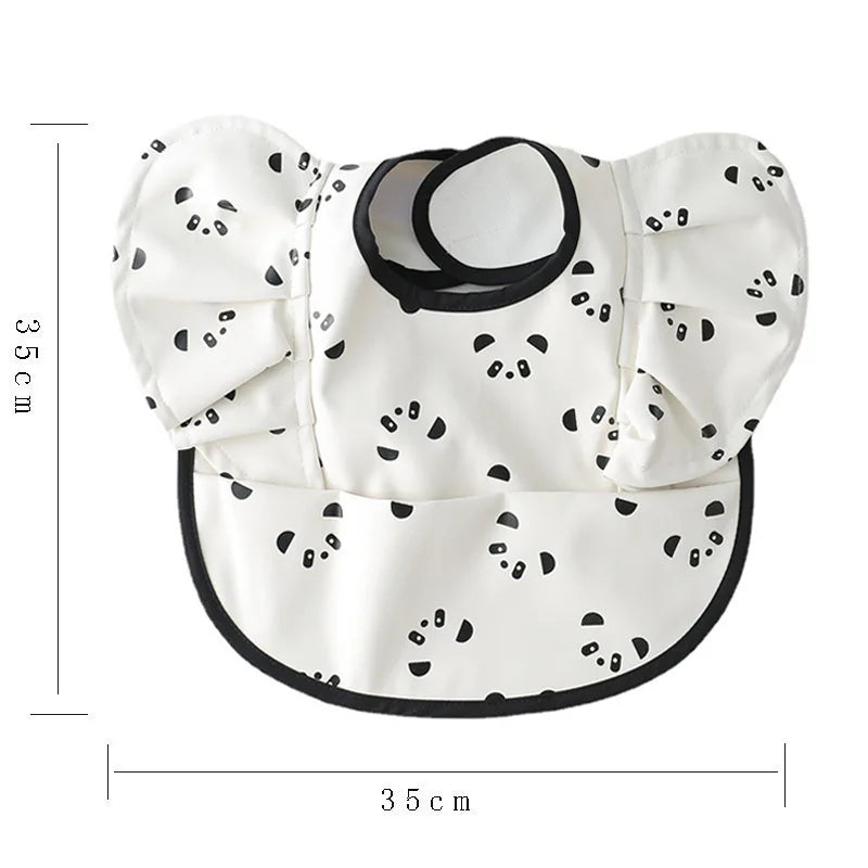 INS Nordic Style Baby Bibs Waterproof Short Sleeve