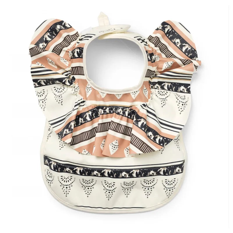 INS Nordic Style Baby Bibs Waterproof Short Sleeve