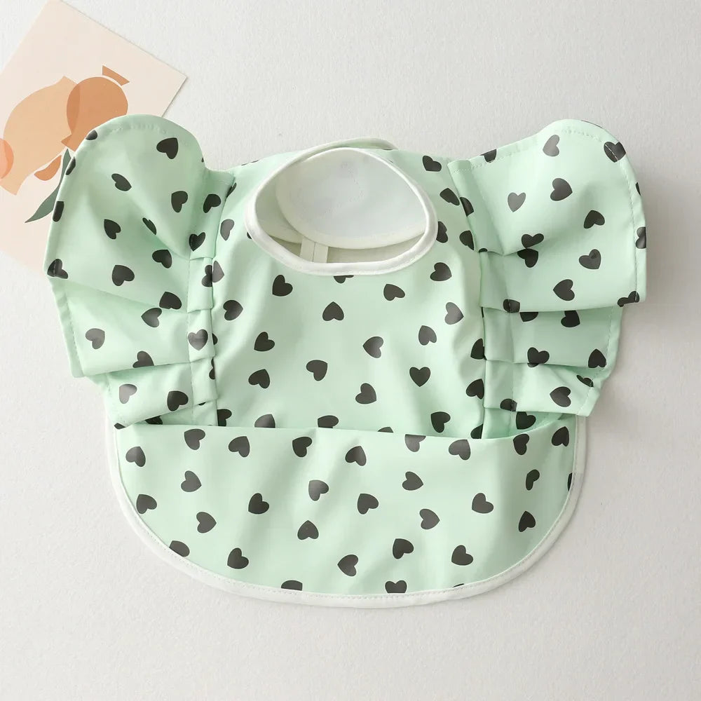 INS Nordic Style Baby Bibs Waterproof Short Sleeve