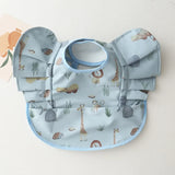 INS Nordic Style Baby Bibs Waterproof Short Sleeve