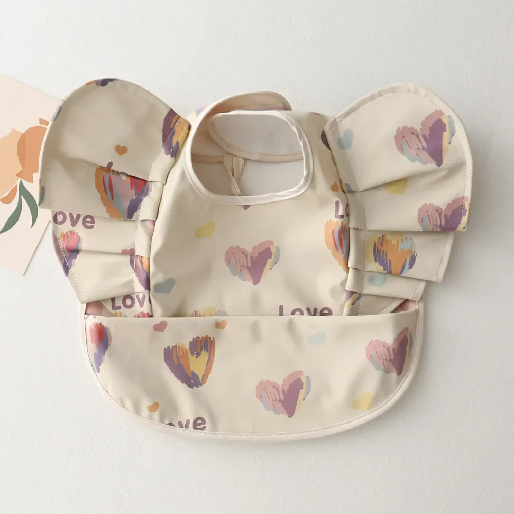 INS Nordic Style Baby Bibs Waterproof Short Sleeve