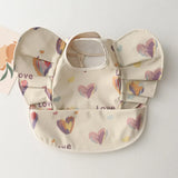 INS Nordic Style Baby Bibs Waterproof Short Sleeve