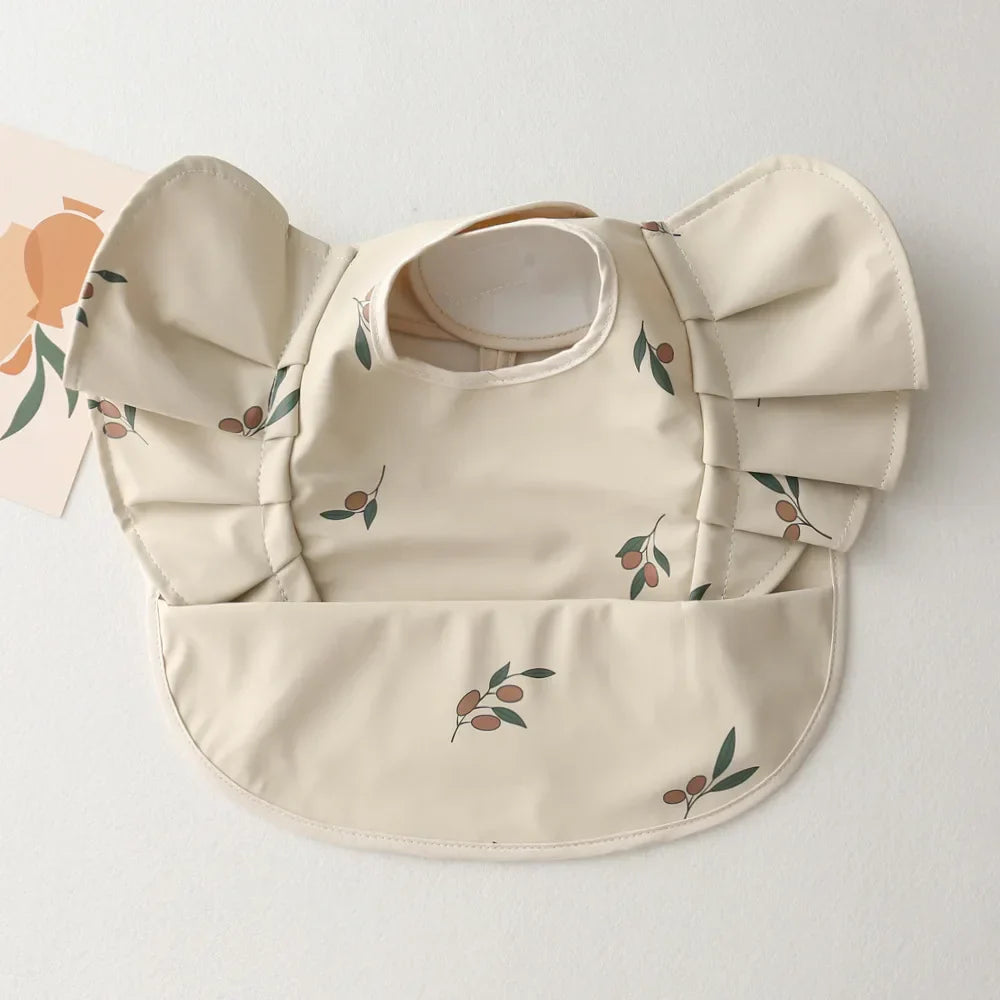 INS Nordic Style Baby Bibs Waterproof Short Sleeve