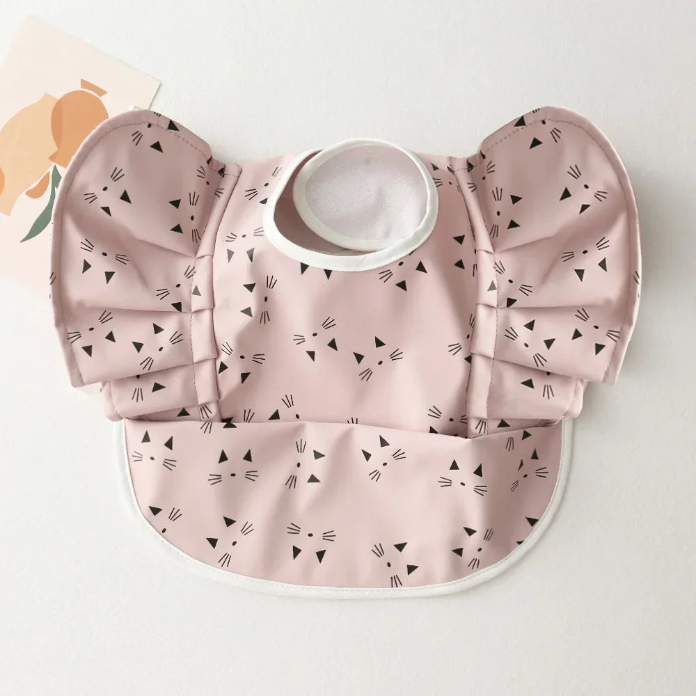 INS Nordic Style Baby Bibs Waterproof Short Sleeve