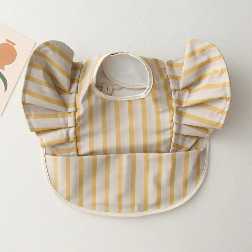 INS Nordic Style Baby Bibs Waterproof Short Sleeve