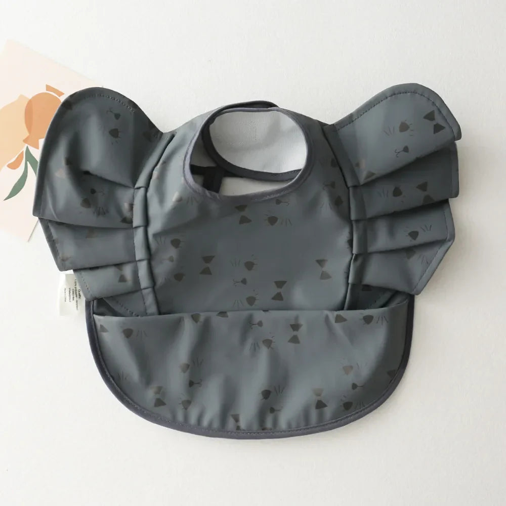 INS Nordic Style Baby Bibs Waterproof Short Sleeve