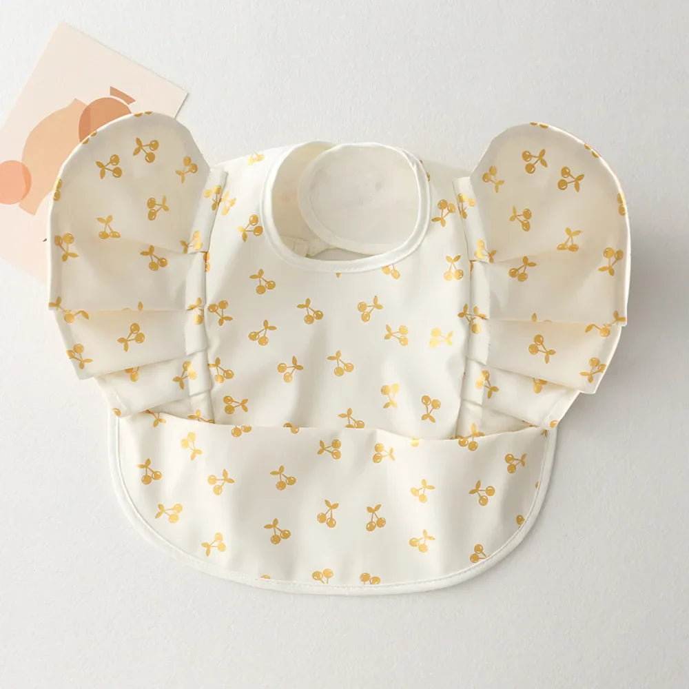 INS Nordic Style Baby Bibs Waterproof Short Sleeve