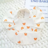 INS Nordic Style Baby Bibs Waterproof Short Sleeve