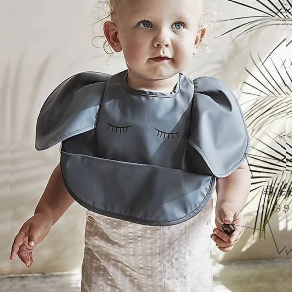 INS Nordic Style Baby Bibs Waterproof Short Sleeve