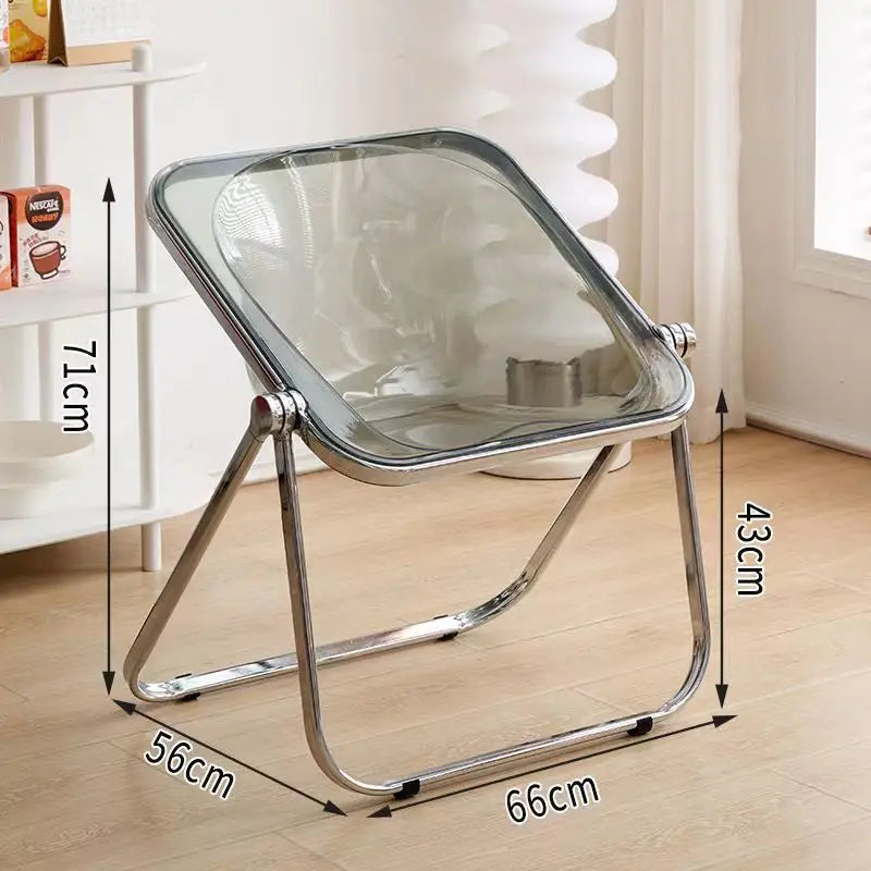INS Style Folding Chair Korean Simple Creative Acrylic