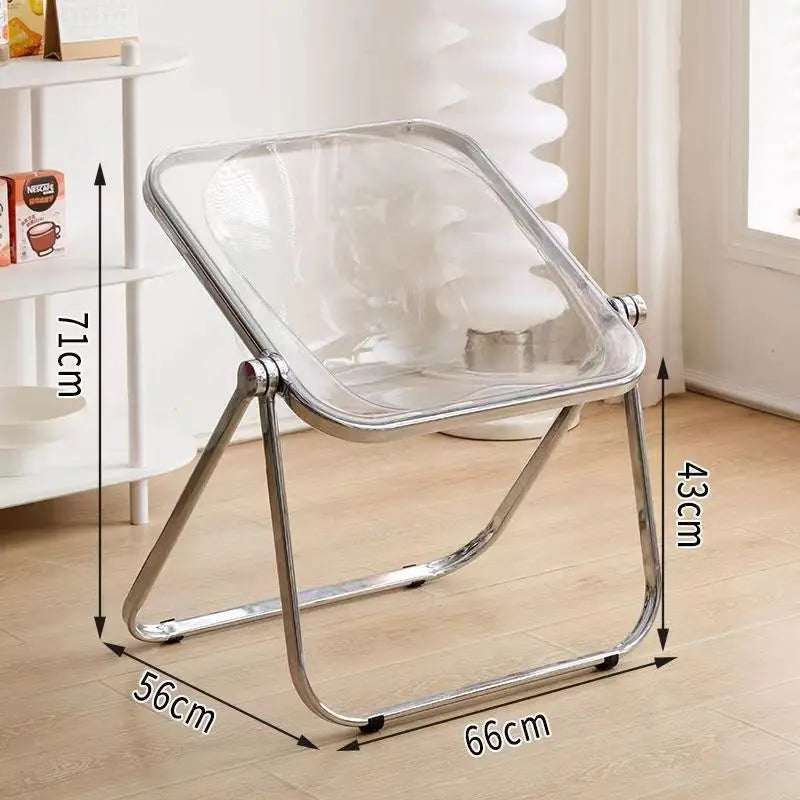 INS Style Folding Chair Korean Simple Creative Acrylic