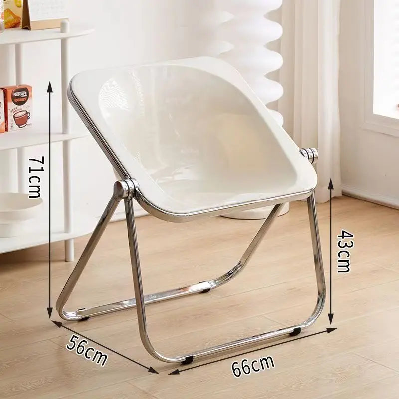 INS Style Folding Chair Korean Simple Creative Acrylic