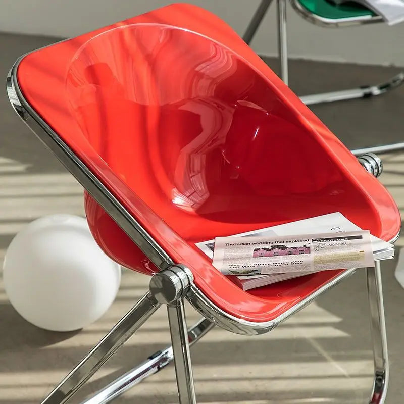 INS Style Folding Chair Korean Simple Creative Acrylic