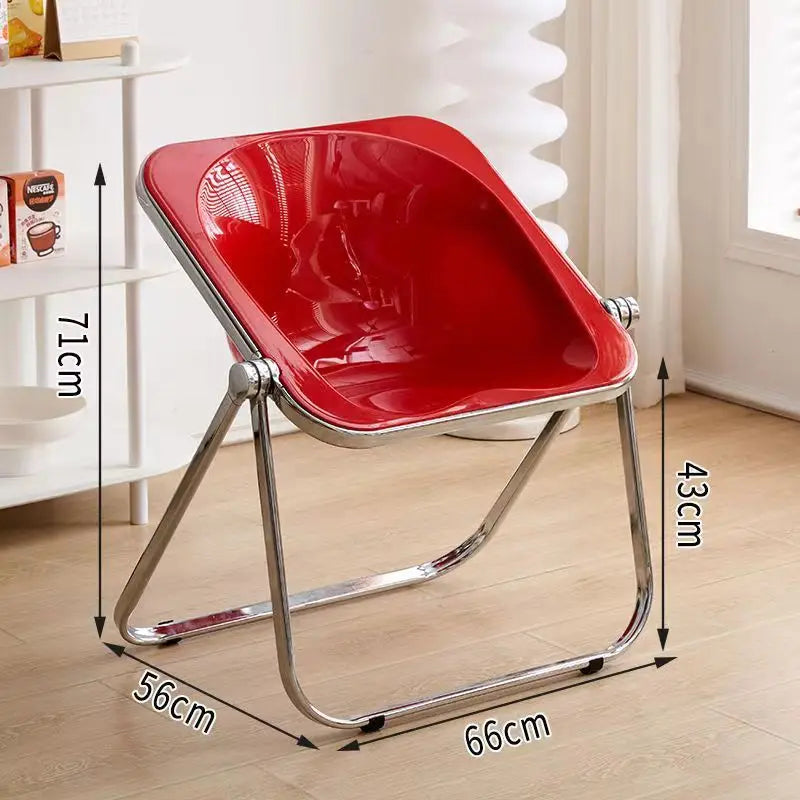 INS Style Folding Chair Korean Simple Creative Acrylic