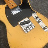 In stock, ash yellow used electric guitar, real