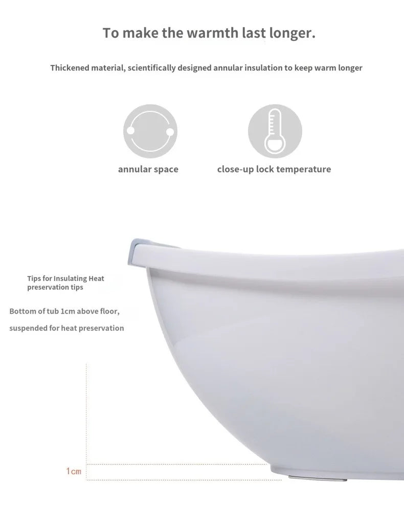Infant PP Thickened Egg-shaped Bathtub Bath Bucket Baby