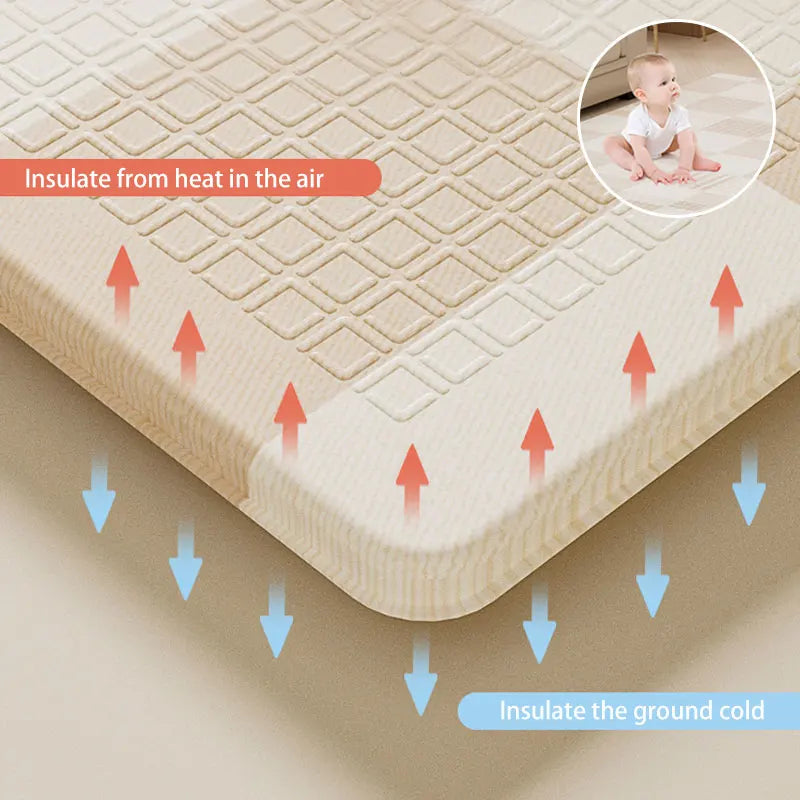 Infant Shining 2cm Foldable Baby Play Mat Cartoon