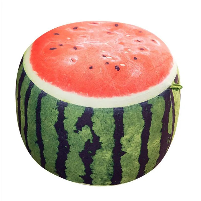 Inflatable Stool Thicken Cotton Cover Cartoon Plush 3D