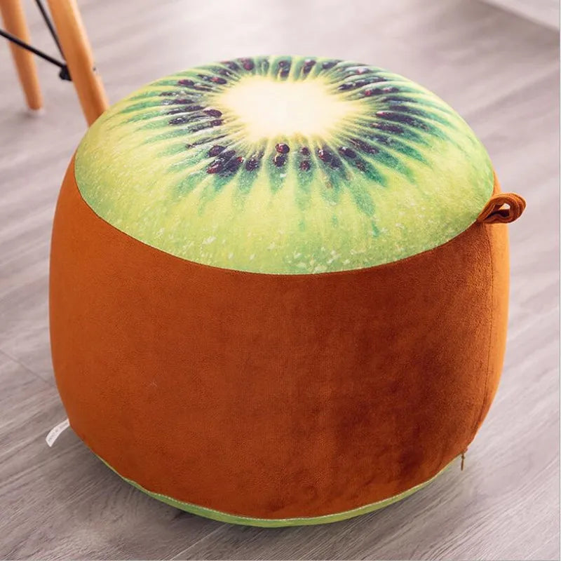 Inflatable Stool Thicken Cotton Cover Cartoon Plush 3D