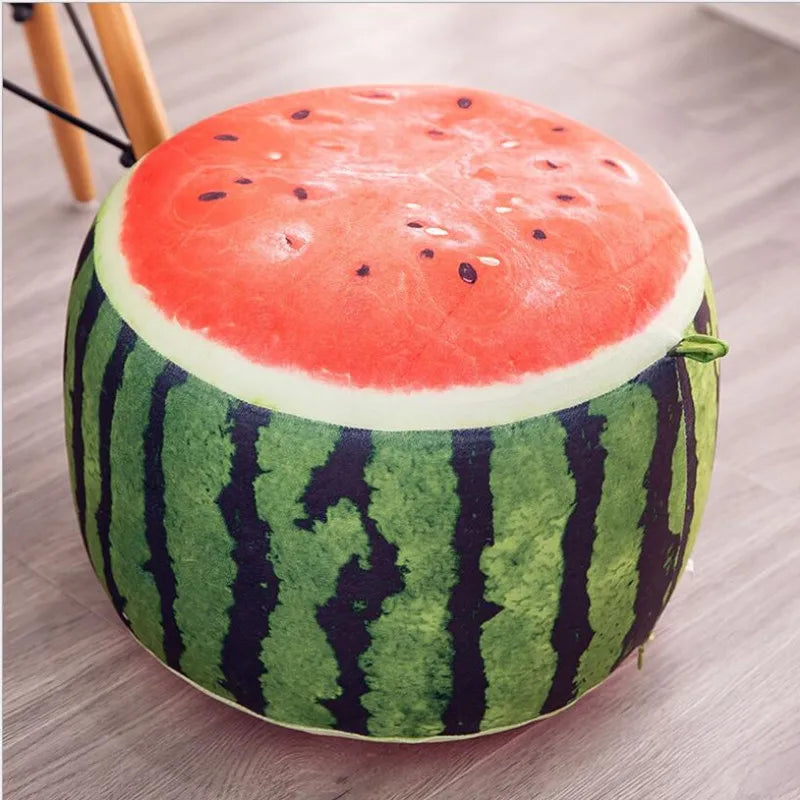 Inflatable Stool Thicken Cotton Cover Cartoon Plush 3D