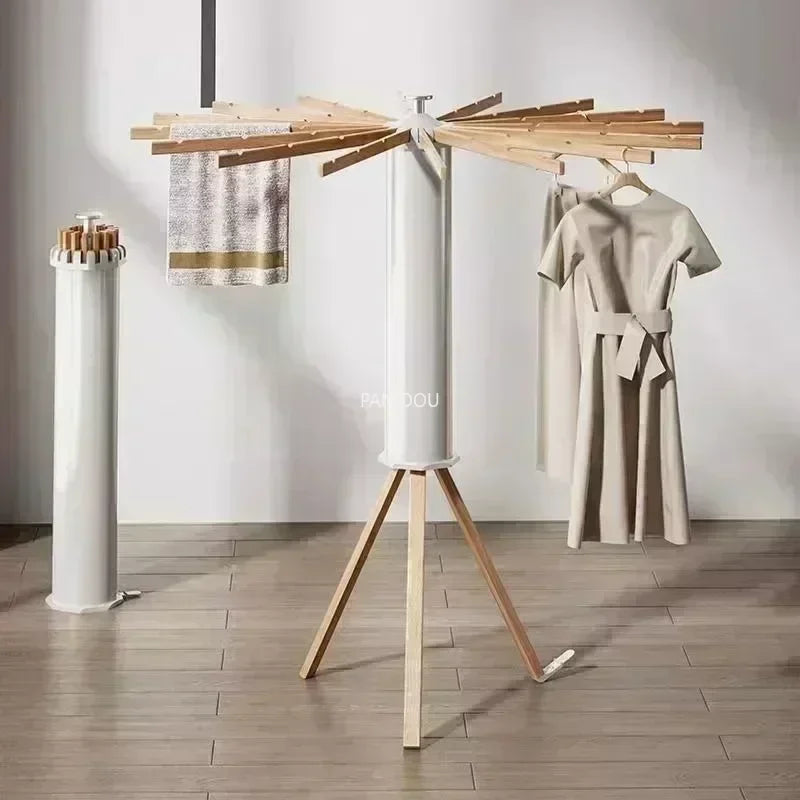 Installation-free Drying Rack,Tripod Clothes Drying Rack, Garment Rack