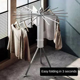 Installation-free Drying Rack,Tripod Clothes Drying Rack, Garment Rack