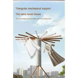 Installation-free Drying Rack,Tripod Clothes Drying Rack, Garment Rack