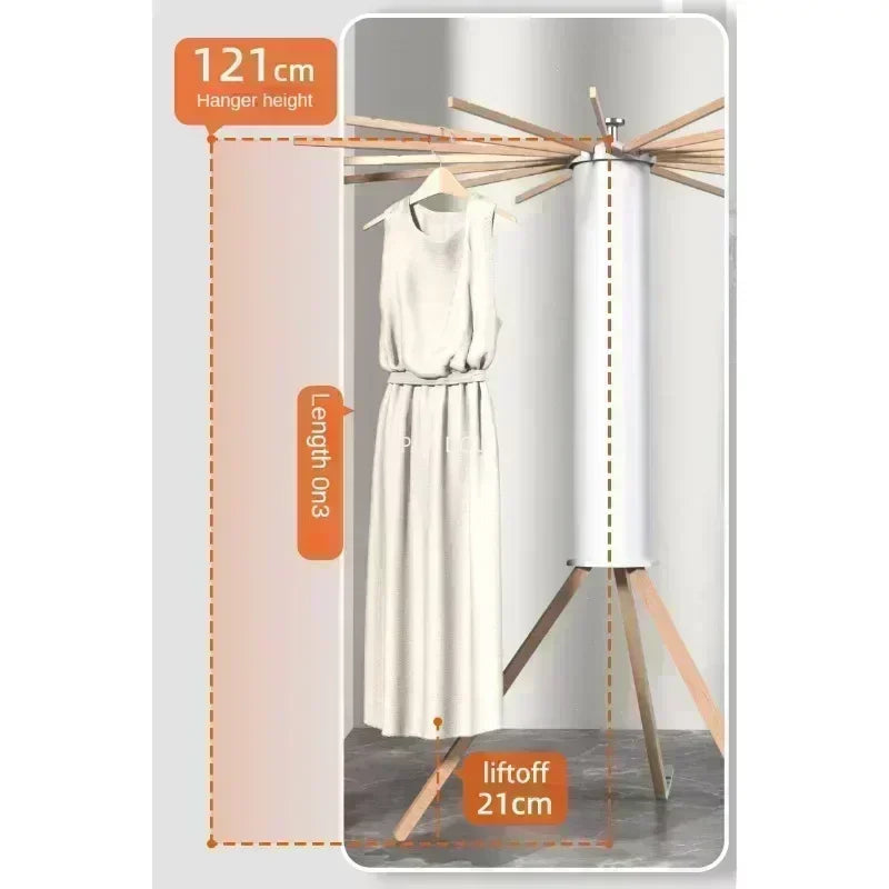 Installation-free Drying Rack,Tripod Clothes Drying Rack, Garment Rack