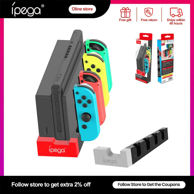 Ipega Joy Con Charger Charging Dock Stand Station