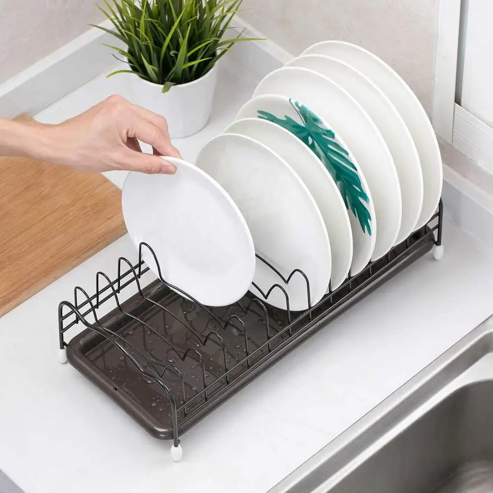 Iron Kitchen Dish Drying Rack Holder Luxury Cabinet