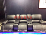 Italian Genuine Leather Electric Reclining Sofa Power Functional