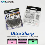 Japan SASAME 50pcs CHINU Hook Barded Fishing Hooks