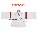 Japanese Dress Kimono Woman Black White Cat Embroidery