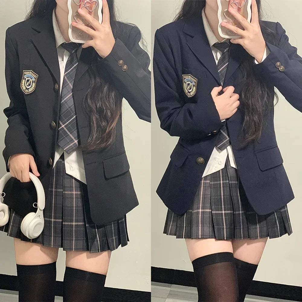 Japanese School Uniforms for Girl AutumnWinter Multicolor Long