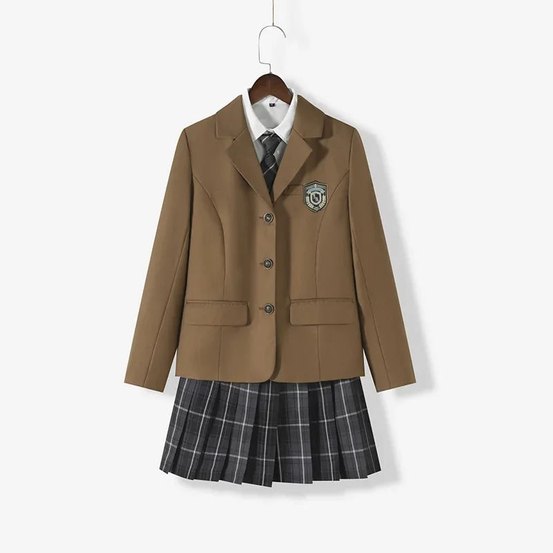 Japanese School Uniforms for Girl AutumnWinter Multicolor Long