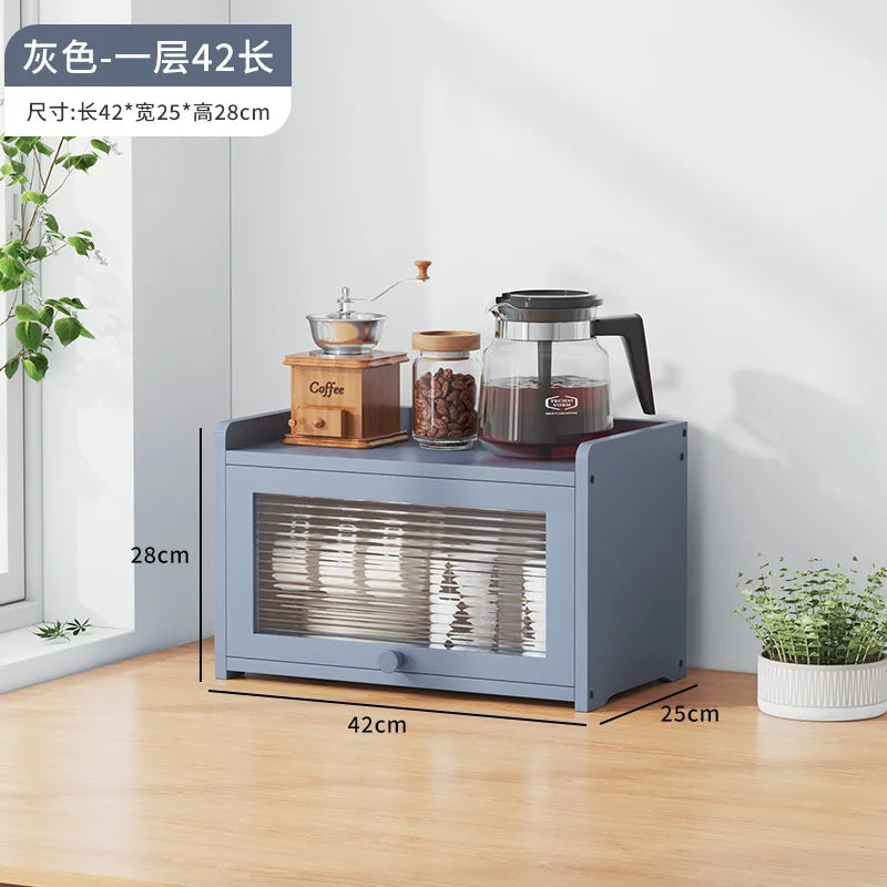 Japanese Simple Meal Side Cabinet Natural Bamboo Kitchen