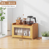 Japanese Simple Meal Side Cabinet Natural Bamboo Kitchen