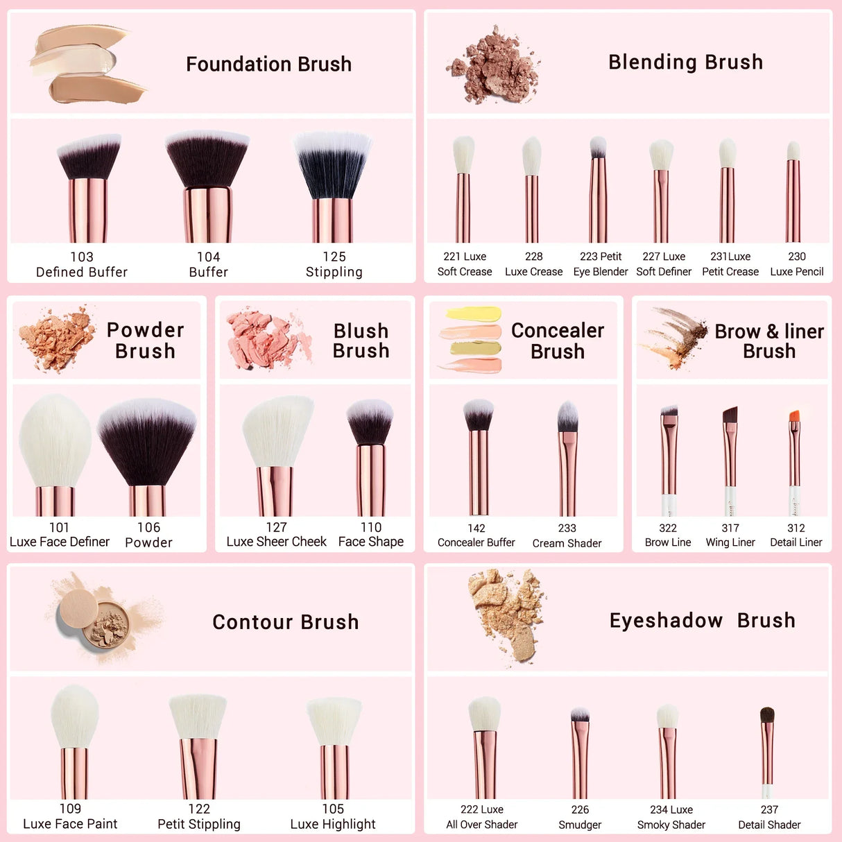 Jessup Professional Makeup Brushes Set,25pcs Makeup Brush Foundation