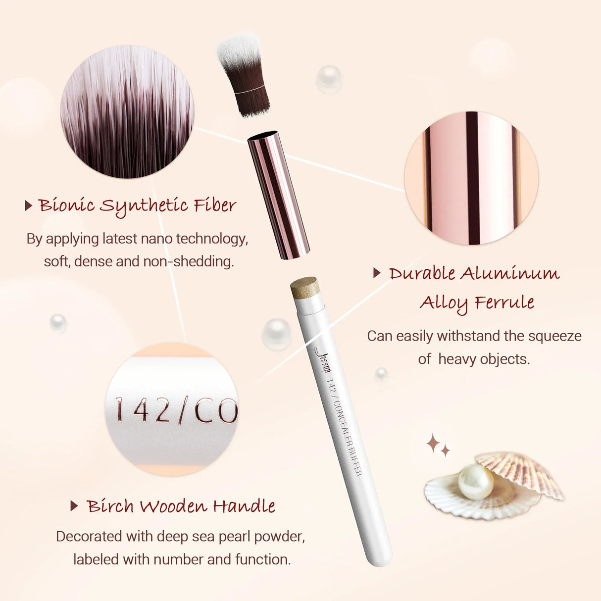 Jessup Professional Makeup Brushes Set,25pcs Makeup Brush Foundation