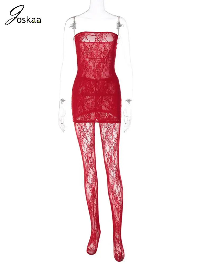 Joskaa Valentines Day Outfit For Women Black Red