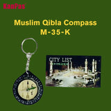 KANPAS Muslim Qibla compass /M-35-K with city index