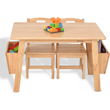 KRAND Kids Solid Wood Table and 2 Chair