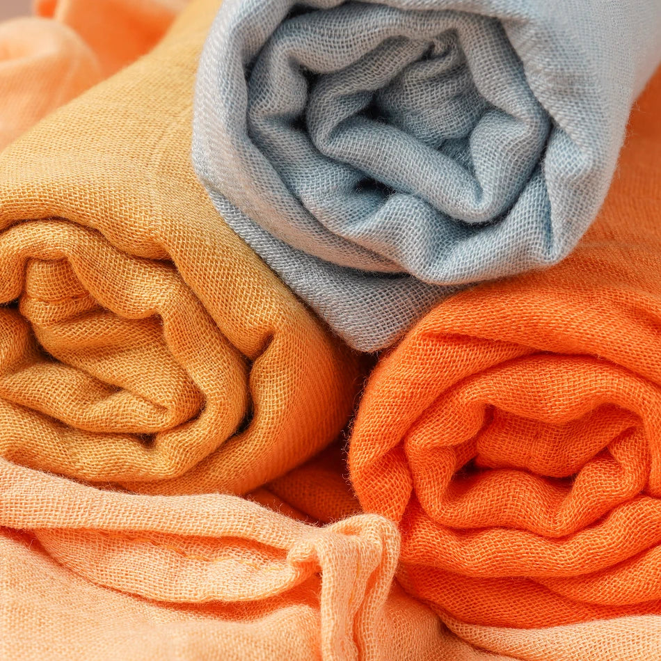 Kangobaby 5 Pieces Pack Multi-Functional Bamboo Cotton Muslin