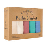 Kangobaby 5 Pieces Pack Multi-Functional Bamboo Cotton Muslin