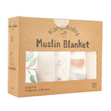 Kangobaby 5 Pieces Pack Multi-Functional Bamboo Cotton Muslin