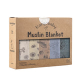 Kangobaby 5 Pieces Pack Multi-Functional Bamboo Cotton Muslin