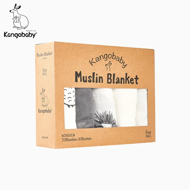 Kangobaby #My Soft Life# 5pieces Set Bamboo Cotton